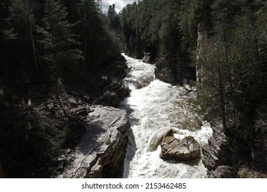 View Of The Ausable River At Ausable Chasm In Keeseville, New York