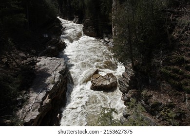 View Of The Ausable River At Ausable Chasm In Keeseville, New York