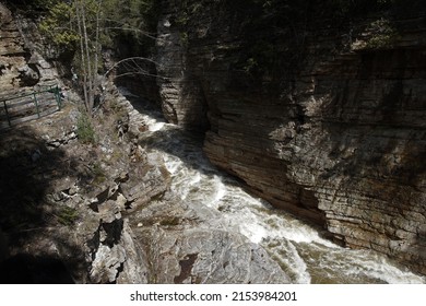 View Of The Ausable River At Ausable Chasm In Keeseville, New York