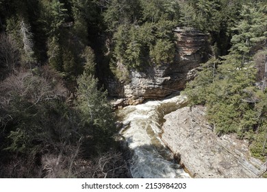 View Of The Ausable River At Ausable Chasm In Keeseville, New York