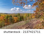 View of autumn colors in the Superior National Forest - Bean and Bear loop trail along the Superior Hiking Trail