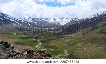 View from Babusar Pass, Kaghan Valley, Pakistan.