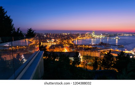 View Of Baku At Sunrise From Highland Park