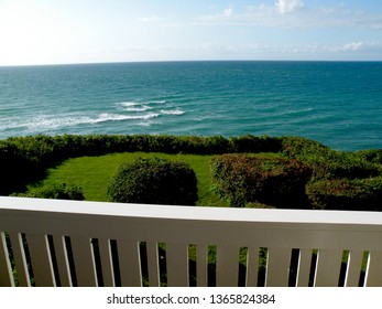 View From The Balcony Of A Beach Hotel In North Zealand In Denmark, Scandinavia