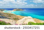 A view of Balos Lagoon and beach, Crete, Greece.