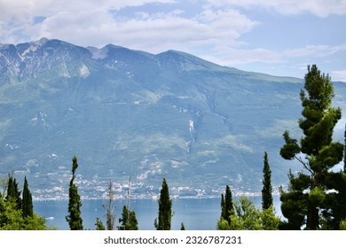 View of Balot Tacà Via from Tignale, Lake Garda