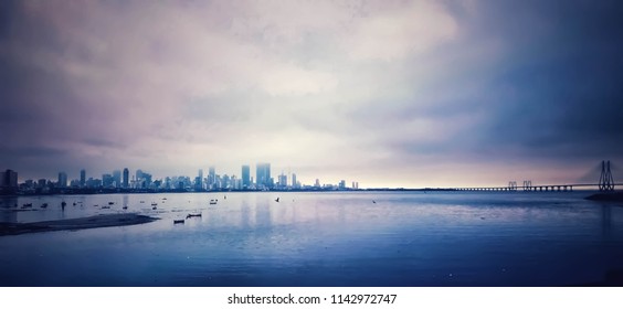 View Of Bandra Worli Sealink