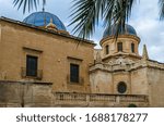 View of the Baroque basilica in the town of Elche, Alicante province, Spain