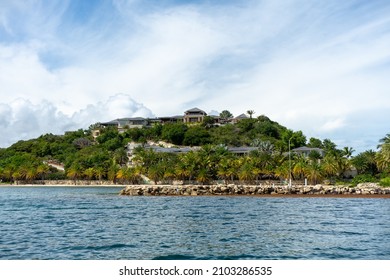 View Of Bay Off Antigua In The Caribbean