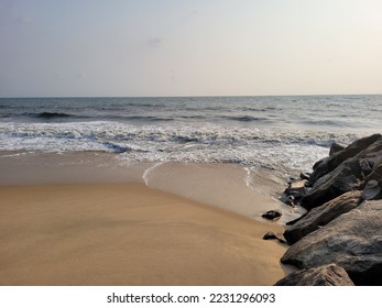The view of a beach. 