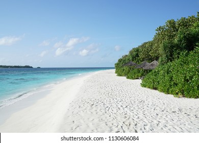 View Of A Beach At Baa Atoll, Maldives