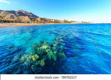 View Of A Beach In Eilat, Israel