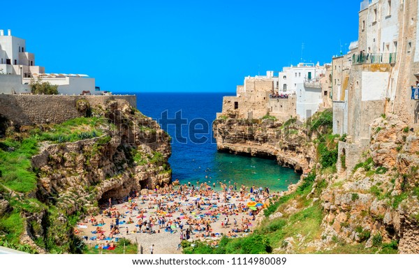 View Beach Lama Monachile Cala Porto Stock Photo Edit Now