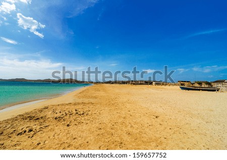 Similar – Foto Bild Strandkabine Sand MEER