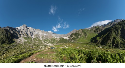 A View Of The Beas Kund From Bakar Thach In Kullu District Of Himachal Pradesh.