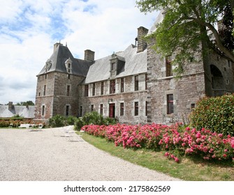 A view of the beautiful chateau at Cerisy-La-Salle, Manche, Normandy, France, Europe on Thursday, 7th, July, 2022