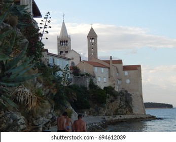 View of the beautiful old town of Rab, Croatia