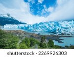 View of the beautiful Perito Moreno Glacier - El Calafate, Argentina