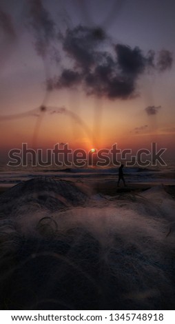 Similar – Image, Stock Photo Colours II Sunset Light