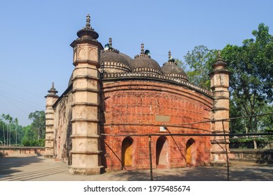 View Of Beautiful Terracotta Facade Of Ancient Atiya Or Atia Mosque In Tangail District, Bangladesh	