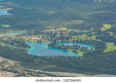 View Of Beauvret Lake And Fairmont Jasper Park Lodge From Whistler Mountain