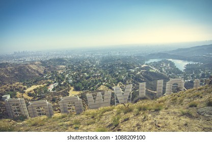 View from behind the Hollywood Sign