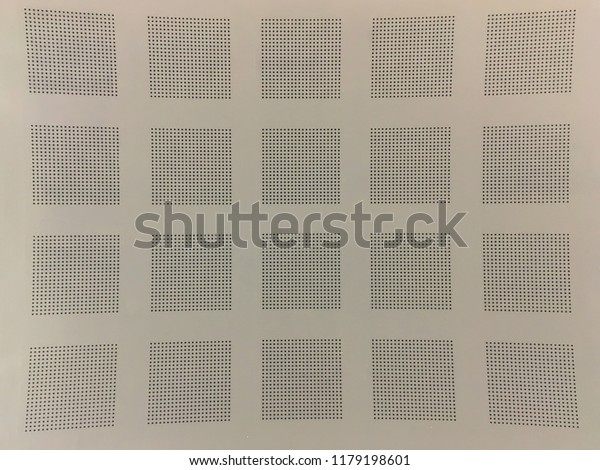 View Below Acoustic Ceiling Modern Office Stock Photo Edit