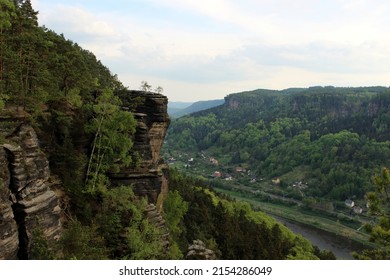 View From The Belvedere Viewpoint On The Elbe Valley