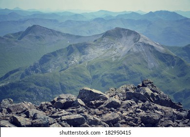 View From The Ben Nevis Summit - Filtered Picture