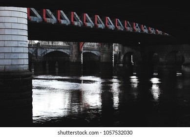 View Beneath The Caledonian Railway Bridge In Glasgow