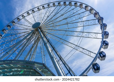 A View From Beneath The Seattle Ferris Wheel.