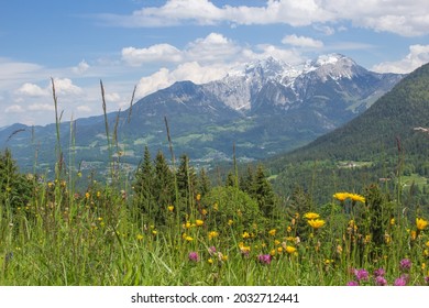 View To The Berchtesgadener Alps In Bavaria