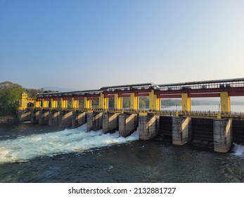 A View Of The Bhoothathankettu Dam At Ernakulam, Kerala. 