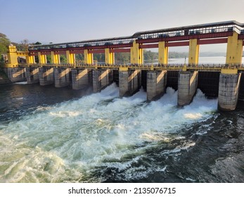 A View Of The Bhoothathankettu Dam At Ernakulam, Kerala. 