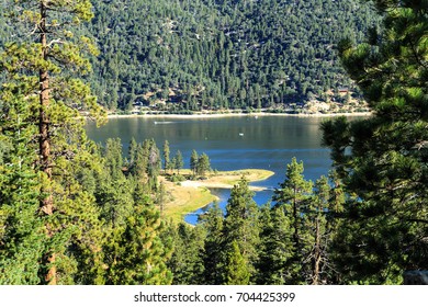 View of Big Bear Lake from Castle Rock