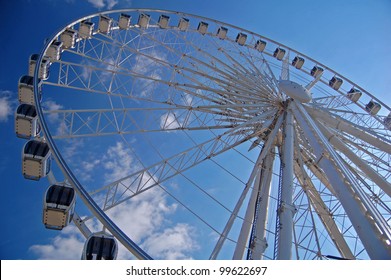 View Of The Big Wheel In Liverpool, Uk