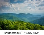 View of the Blue Ridge from Blackrock Summit, in Shenandoah National Park, Virginia.