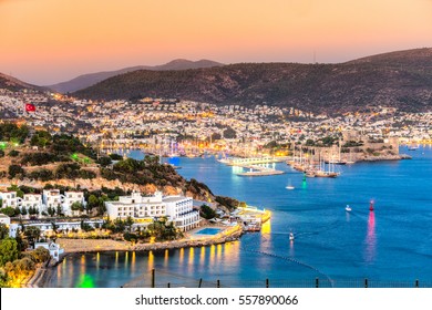 View of Bodrum Castle and Marina, Turkey - Shutterstock ID 557890066