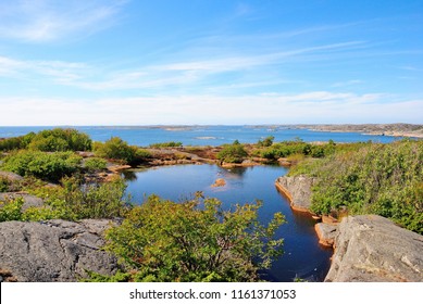 View Of Bohuslan (Bohuslän) Archipelago Near Mollosund (Mollösund) Village In Sweden