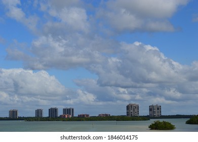 View To Bonita Springs With Clouds