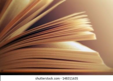 View of book pages