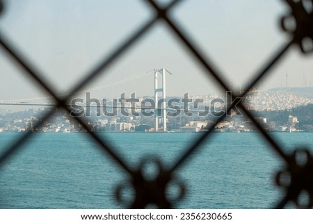 The view of the Bosphorus, one of the most important regions of Turkey.