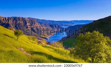 The view of Botan Valley National Park in the first light of spring. Siirt, Turkey. Stock photo © 