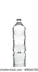 View of a Bottle of water isolated on a white background