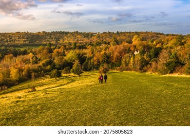 View of Boxhill, Surrey, at English countryside