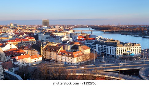 View of Bratislava from castle