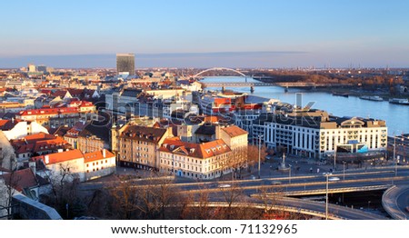 View of Bratislava from castle