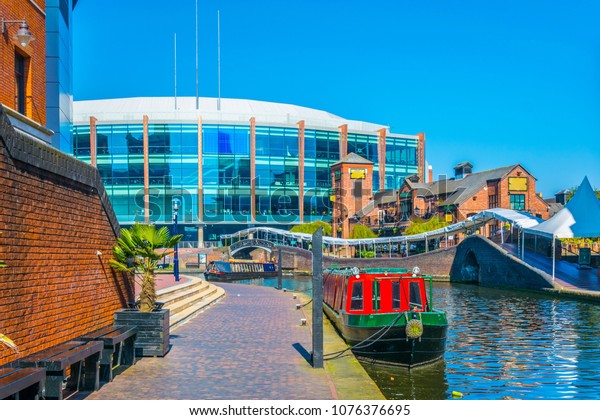 View Brick Buildings Alongside Water Channel Stock Photo 1076376695 ...