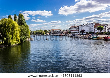 View from the bridge on Henley-on-Thames, one.