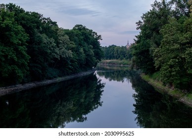 View From The Bridge Over The Old Measles In Wrocław